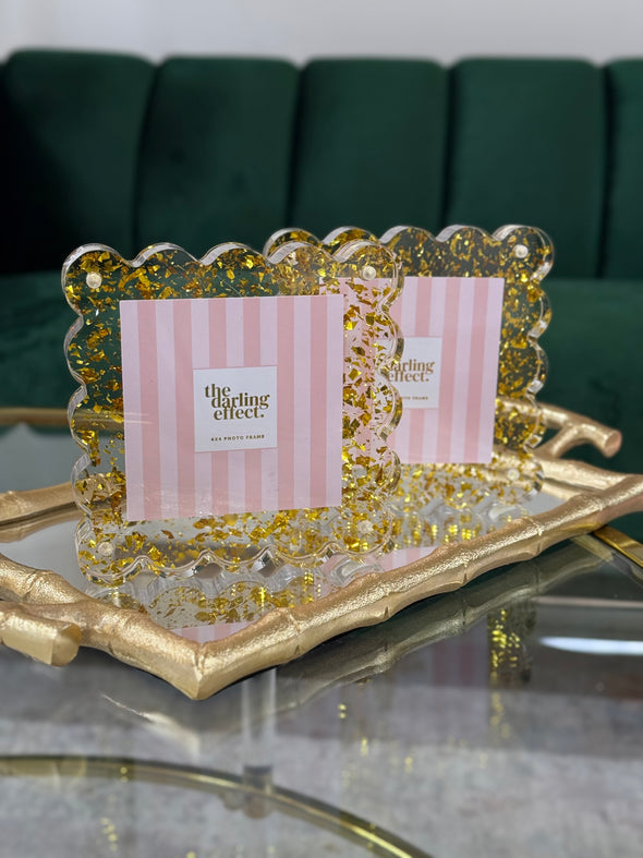 Darling Confetti Scalloped Frame