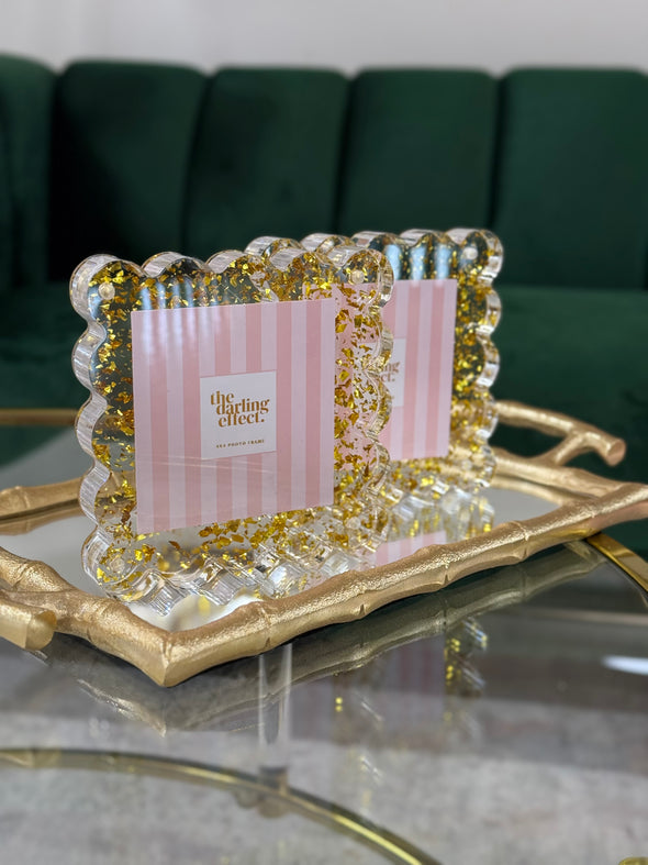Darling Confetti Scalloped Frame