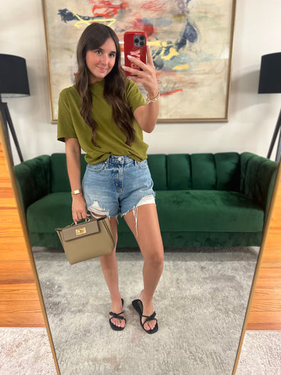 The Essential Tee Camo Green